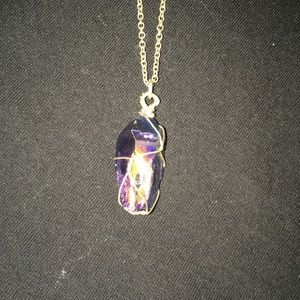 Long Wrapped Crystal Necklace